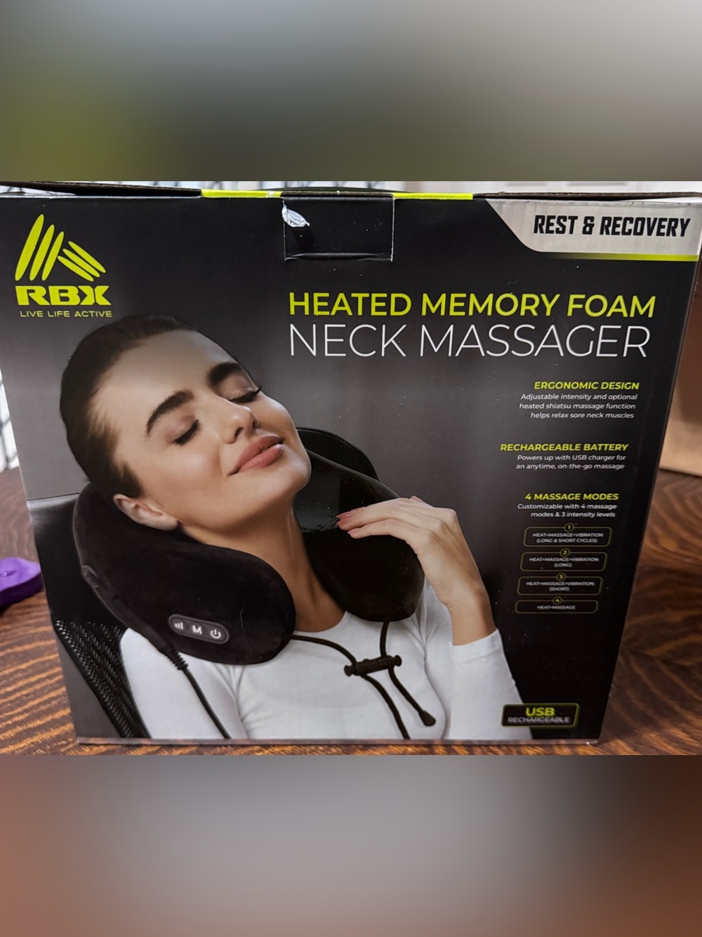 Heated Memory Foam Neck Massager…